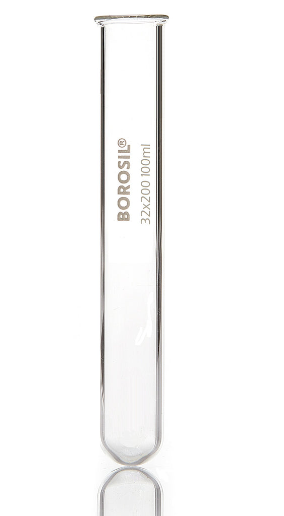Borosil® Reusable Test Tubes With Beaded Rim - 100mL - CS/50 | 9800U10
